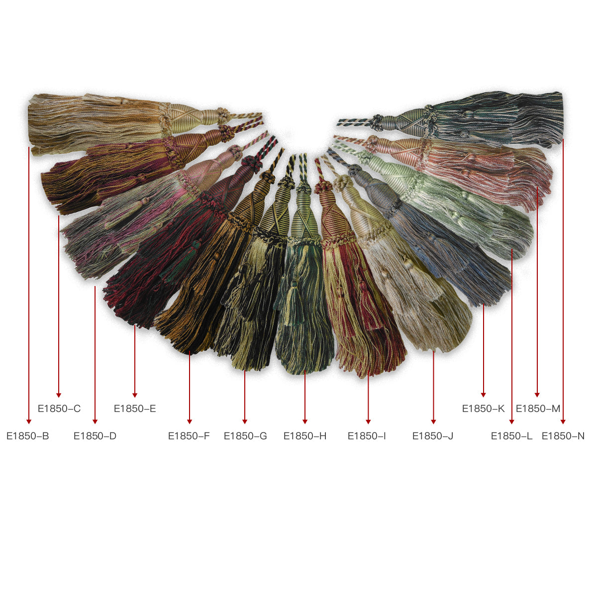 1 Pack Elegant Long Decorative Tassel with Hanging Loop, 15 in Total Length – Luxury Curtain Tieback, Door Handle Ornament, and Home Décor Accessory E96145