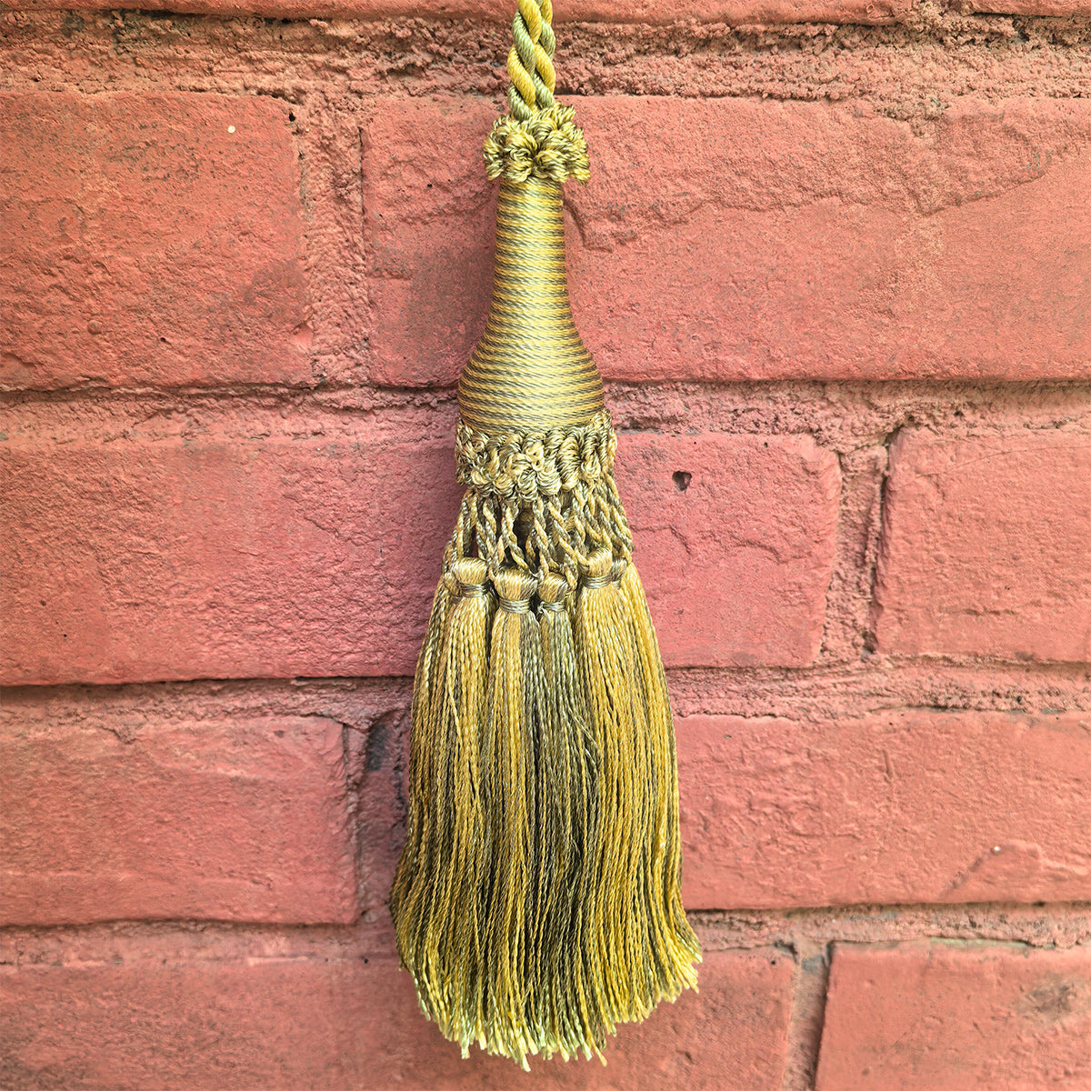 1 Pack Decorative Tassel with Hanging Loop, 14 in Total Length – Elegant Curtain Tieback, Door Handle Ornament, and Home Décor Accent E96147