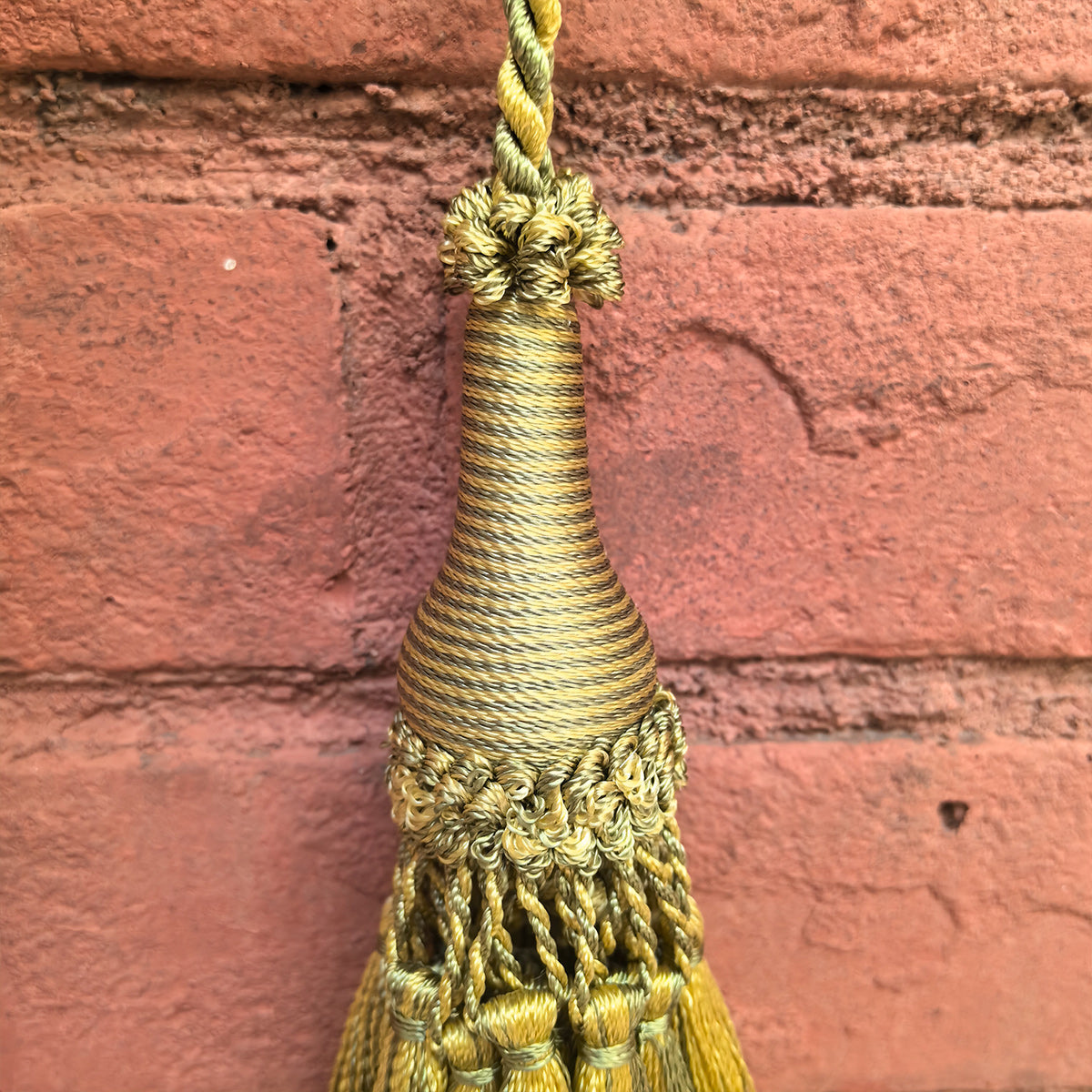 1 Pack Decorative Tassel with Hanging Loop, 14 in Total Length – Elegant Curtain Tieback, Door Handle Ornament, and Home Décor Accent E96147