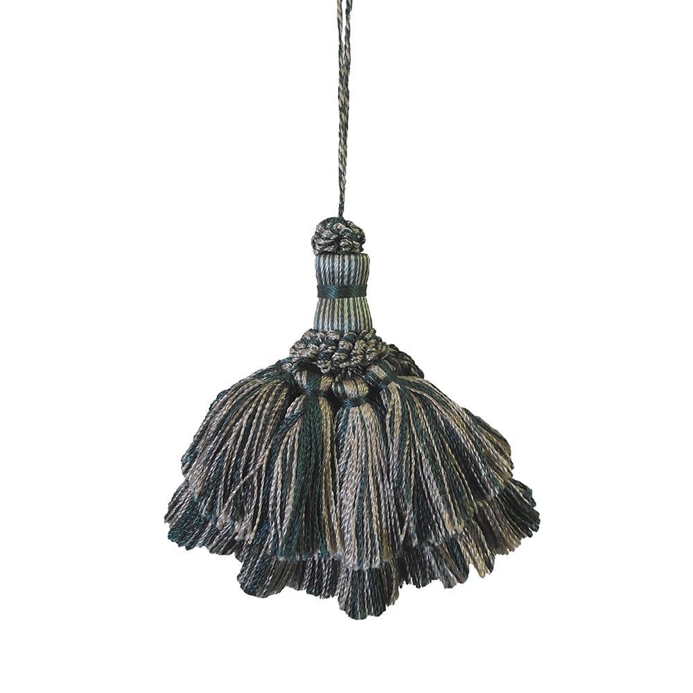 4 Pack Tassel Set 5in Decorative Tassel Ornament – Elegant Hanging Charm for Wall, Door, Bag or Gift Wrapping