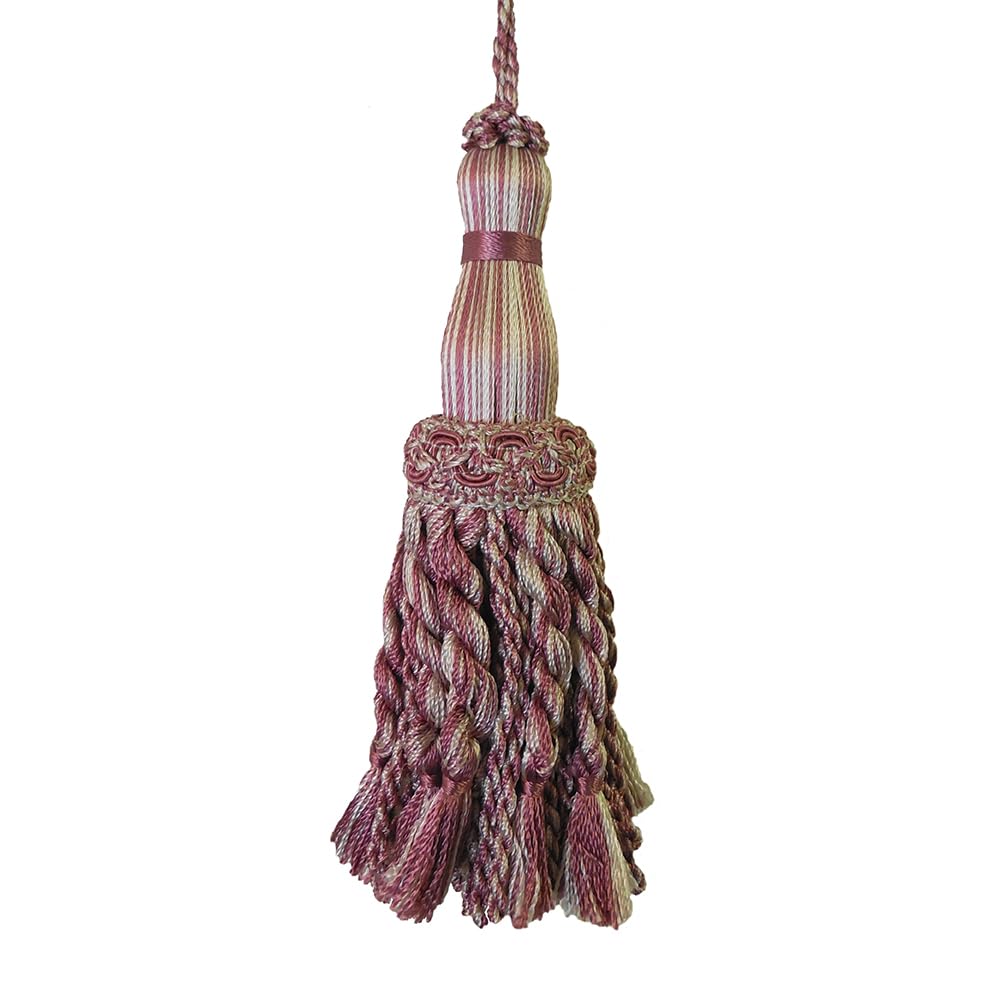 1 Pack Luxury Decorative Tassel with Loop, 11.8in Total Length – Double Layer Design, Ideal for Curtain Tiebacks, Home Décor, Keychains, and Craft Projects E1850