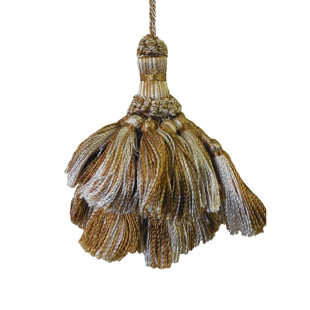 4 Pack Tassel Set 5in Decorative Tassel Ornament – Elegant Hanging Charm for Wall, Door, Bag or Gift Wrapping