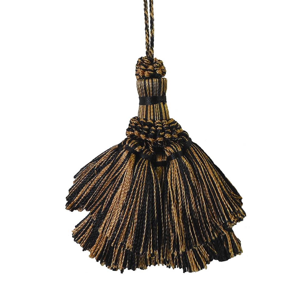 4 Pack Tassel Set 5in Decorative Tassel Ornament – Elegant Hanging Charm for Wall, Door, Bag or Gift Wrapping