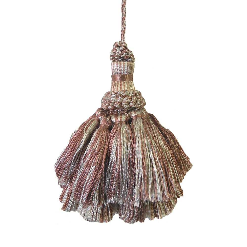 4 Pack Tassel Set 5in Decorative Tassel Ornament – Elegant Hanging Charm for Wall, Door, Bag or Gift Wrapping