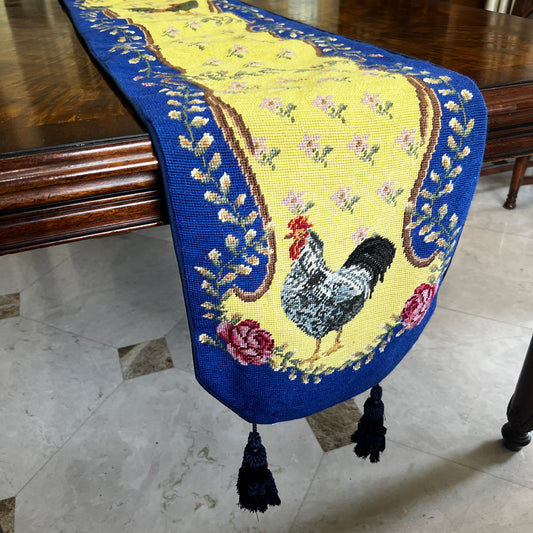 Handmade Embroidered Table Runner – Elegant Table Decor with Delicate Stitching for Dining Tables, Weddings, and Home Decor