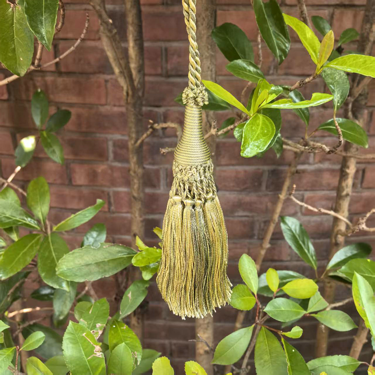 1 Pack Decorative Tassel with Hanging Loop, 14 in Total Length – Elegant Curtain Tieback, Door Handle Ornament, and Home Décor Accent E96147