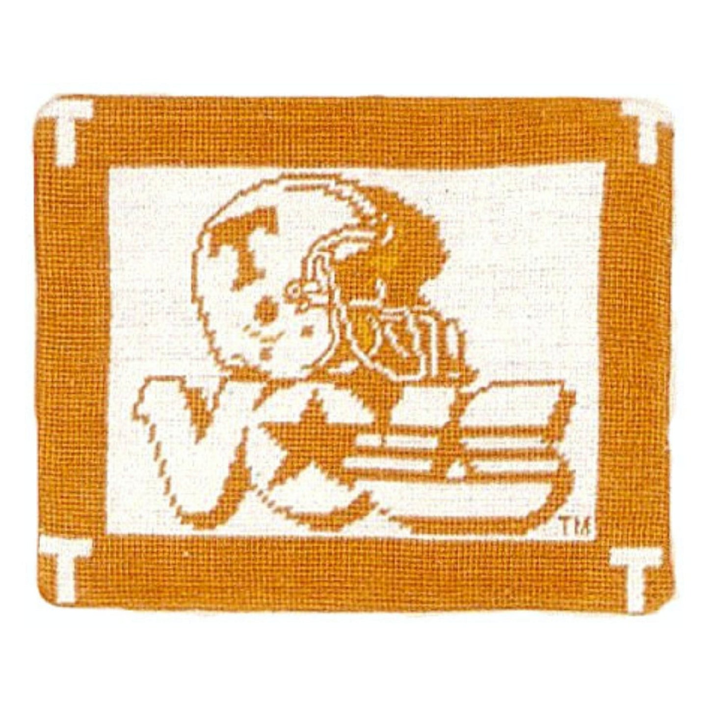 Handmade Wool Needlepoint Pillow Cover - Decorative Throw Cushion Cover - Vintage Floral Embroidery Design Tennessee