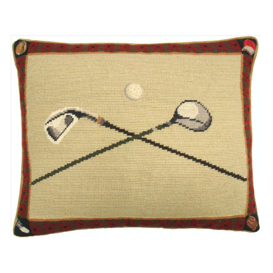 Handmade Wool Needlepoint Pillow Cover - Decorative Throw Cushion Cover - Vintage Floral Embroidery Design 4 corners grove, shoe  back