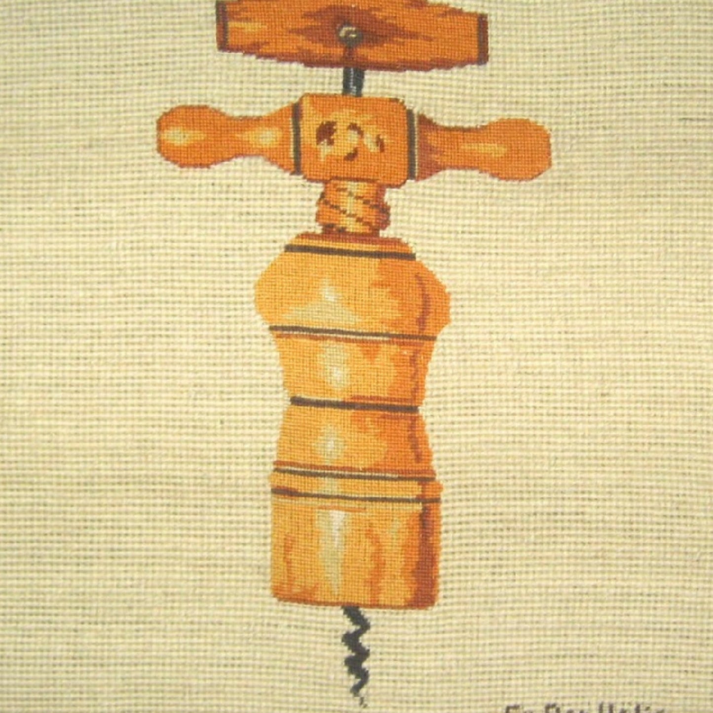 Handmade Wool Needlepoint Pillow Cover - Decorative Throw Cushion Cover - Vintage Floral Embroidery Design En Boy, Italia with 2 color tassel