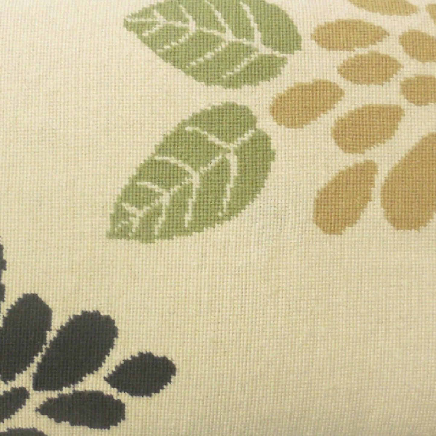 Handmade Wool Needlepoint Pillow Cover - Decorative Throw Cushion Cover - Vintage Floral Embroidery Design abstract flower checker cording