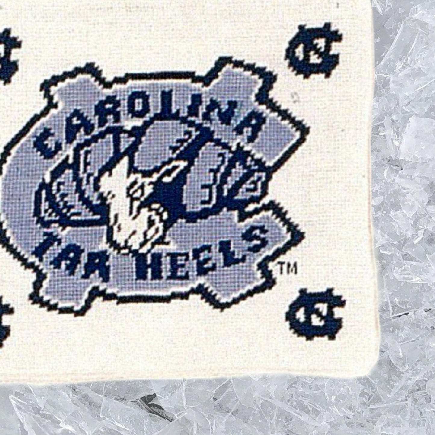 Handmade Wool Needlepoint Pillow Cover - Decorative Throw Cushion Cover - Vintage Floral Embroidery DesignN C Tar Heels