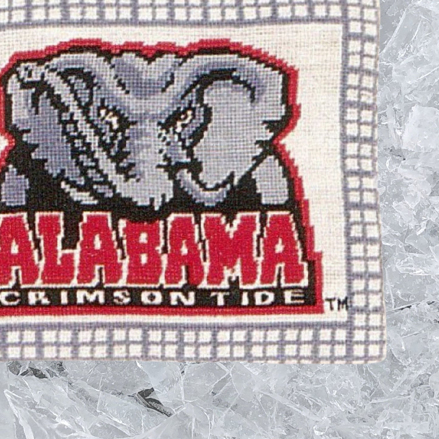 Handmade Wool Needlepoint Pillow Cover - Decorative Throw Cushion Cover - Vintage Floral Embroidery Design Alabama 1