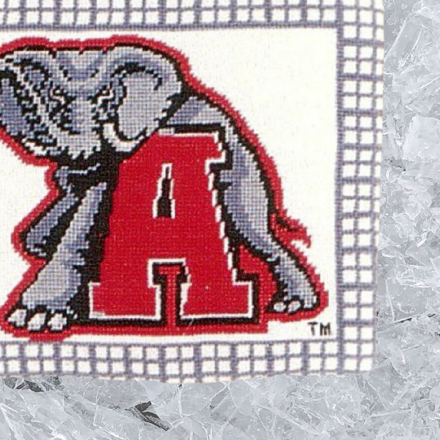 Handmade Wool Needlepoint Pillow Cover - Decorative Throw Cushion Cover - Vintage Floral Embroidery Design Alabama