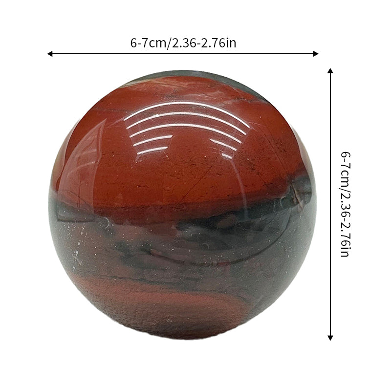 3-Inch African Bloodstone Crystal Ball – Natural Healing Sphere for Strength, Vitality, Protection, Meditation, and Energy Work