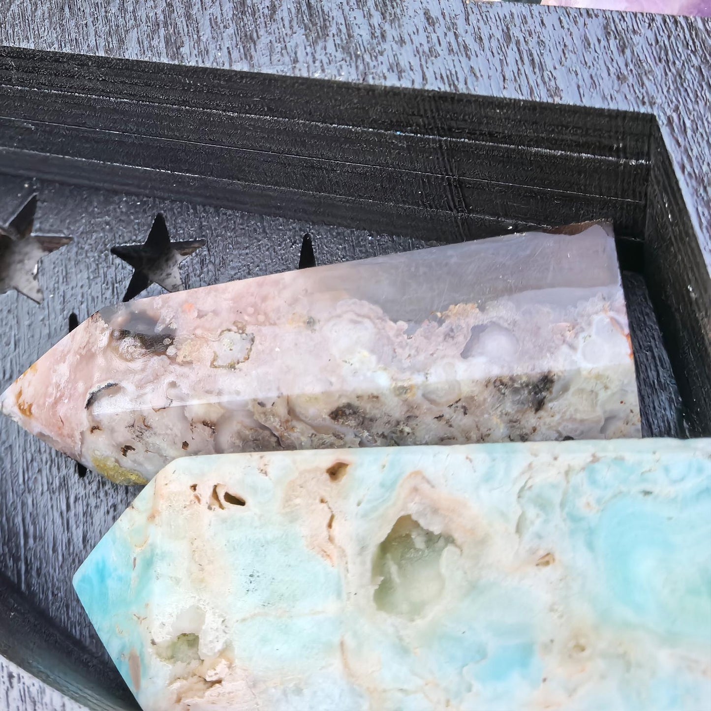 Triple Moon Crystal Shelf – Wooden Witchy Display Shelf, Gothic Altar Decor, Celestial Moon Phase Storage, Spiritual Home Decor